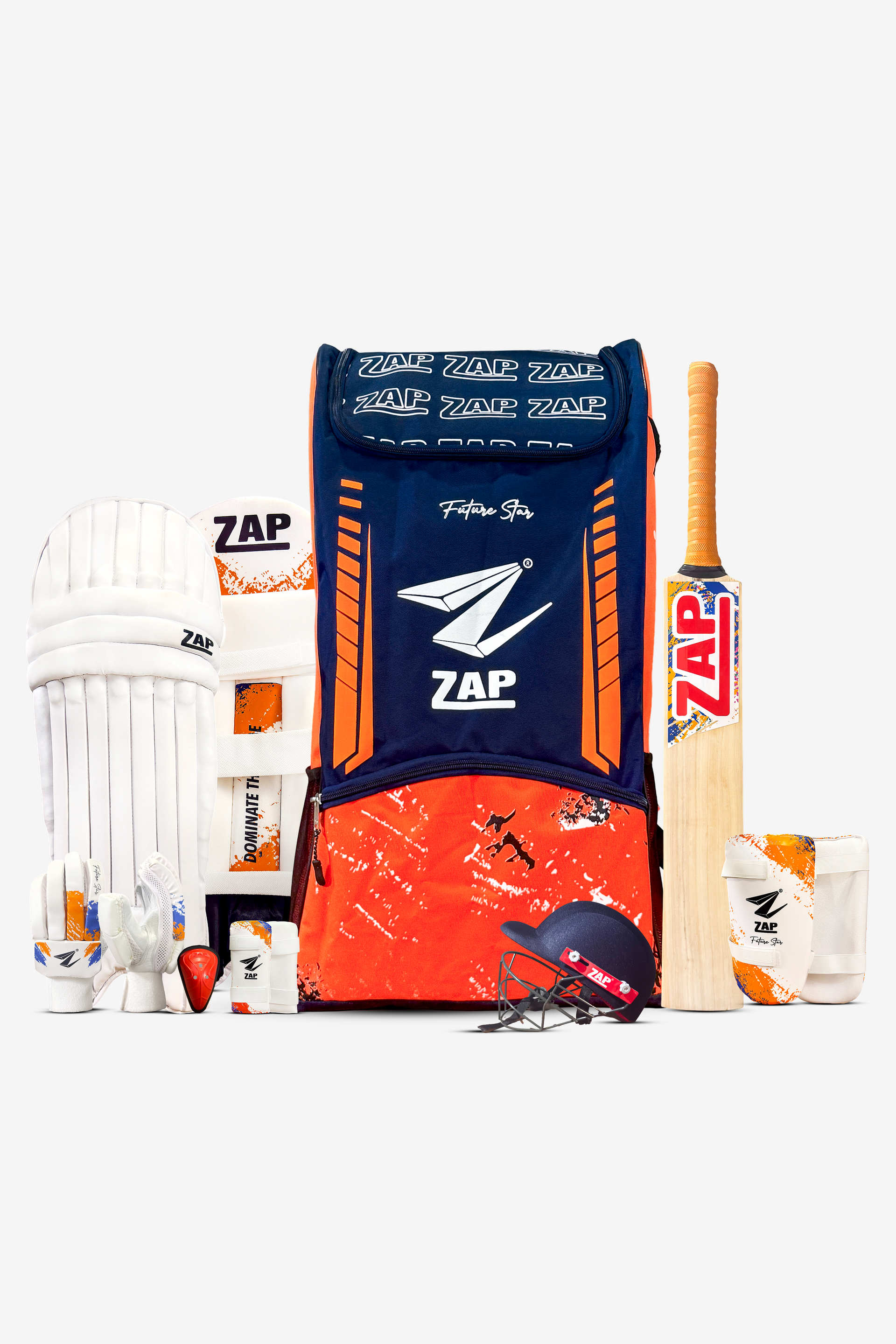 ZAP Future Stars Kit — Complete Junior Cricket Kit Including